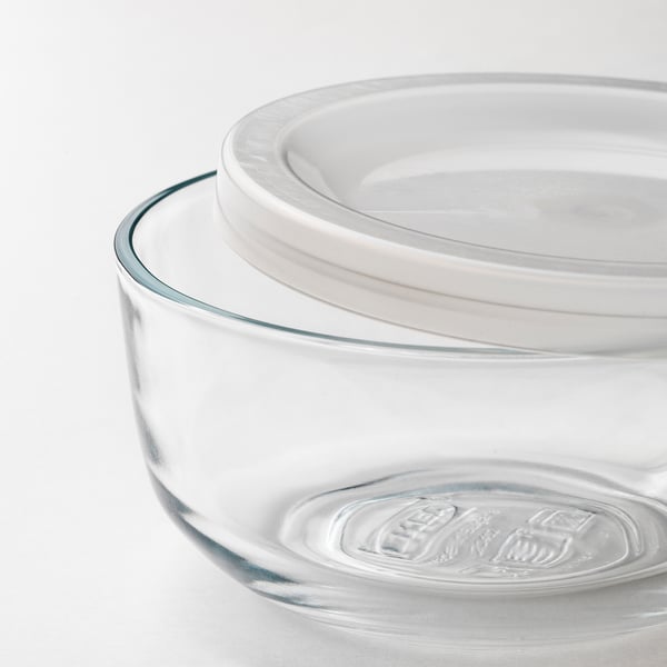 BESTÄMMA Food container with lid, glass, 17 oz - IKEA