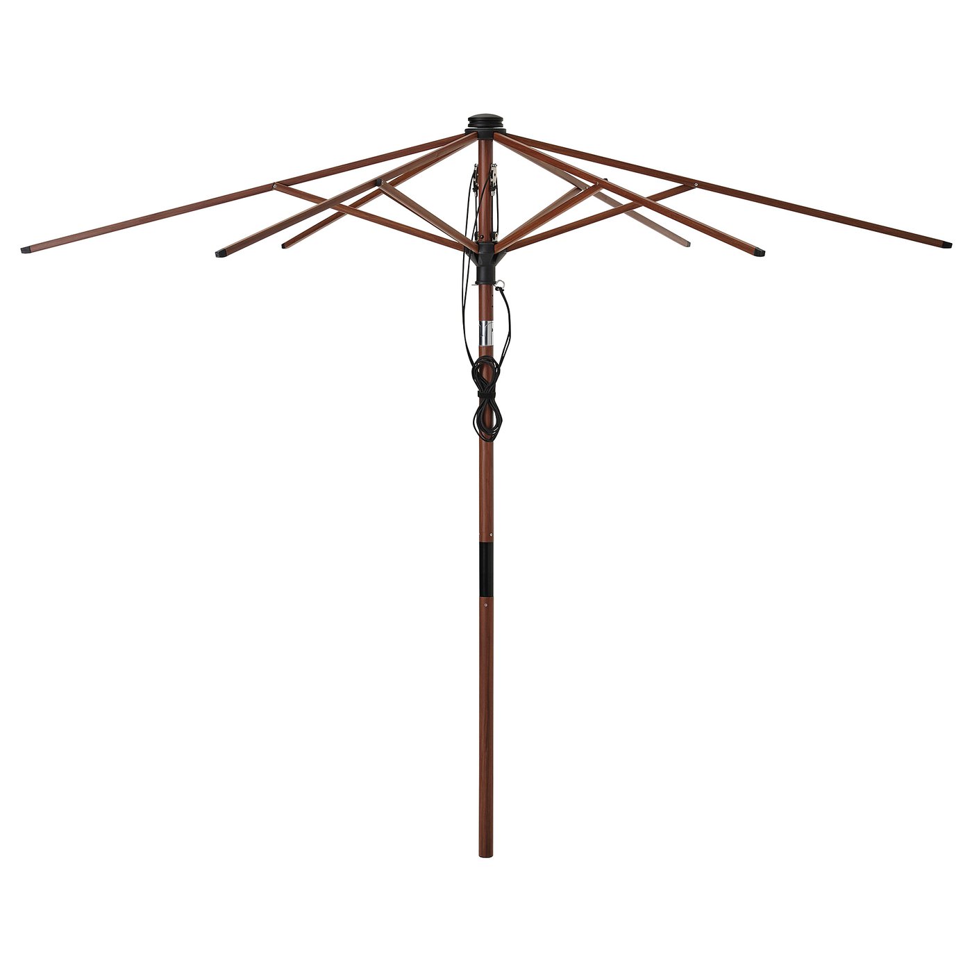 BETSÖ Umbrella frame, tilting, brown wood effect IKEA