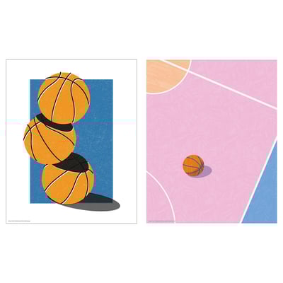 BILD Poster, basketball match, 8x10 "