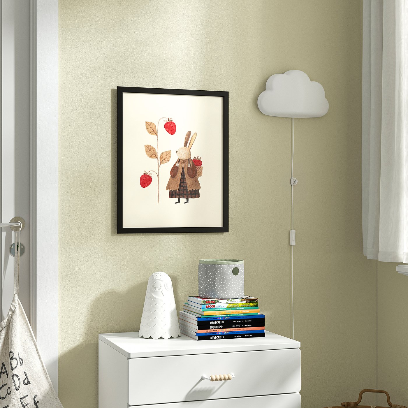 Poster, strawberry rabbit 2