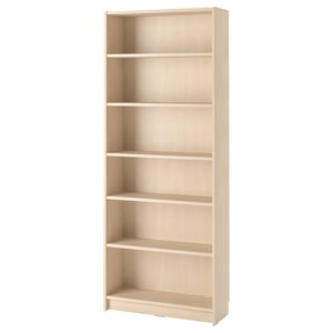 BILLY Bookcase, birch effect, 31 1/2x11x79 1/2 "