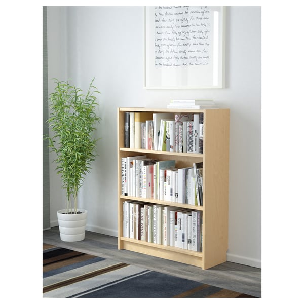 BILLY bookcase, birch veneer, 311/2x11x413/4" IKEA