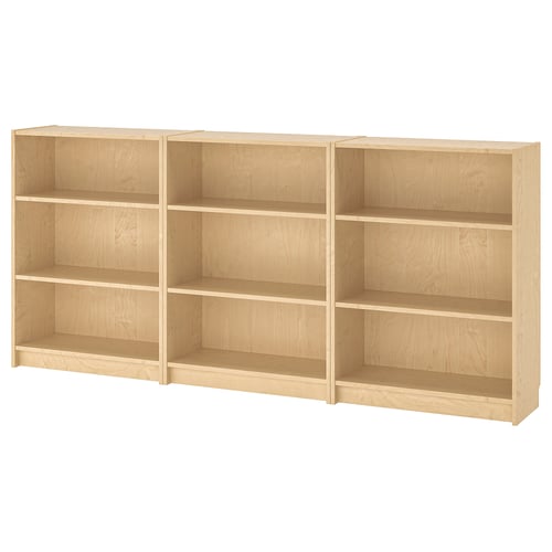 BILLY bookcase, birch veneer, 941/2x11x413/4" IKEA