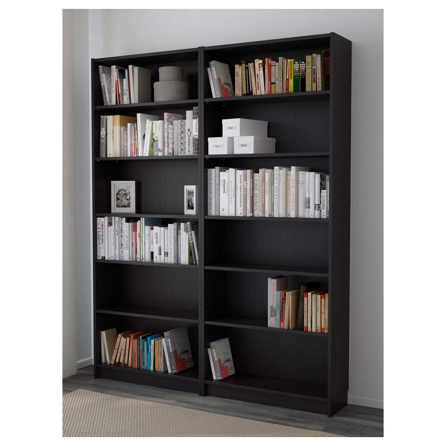 BILLY Bookcase, blackbrown, 63x11x791/2" IKEA