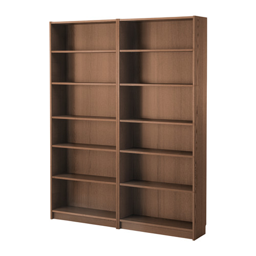 BILLY Bookcase brown ash veneer IKEA