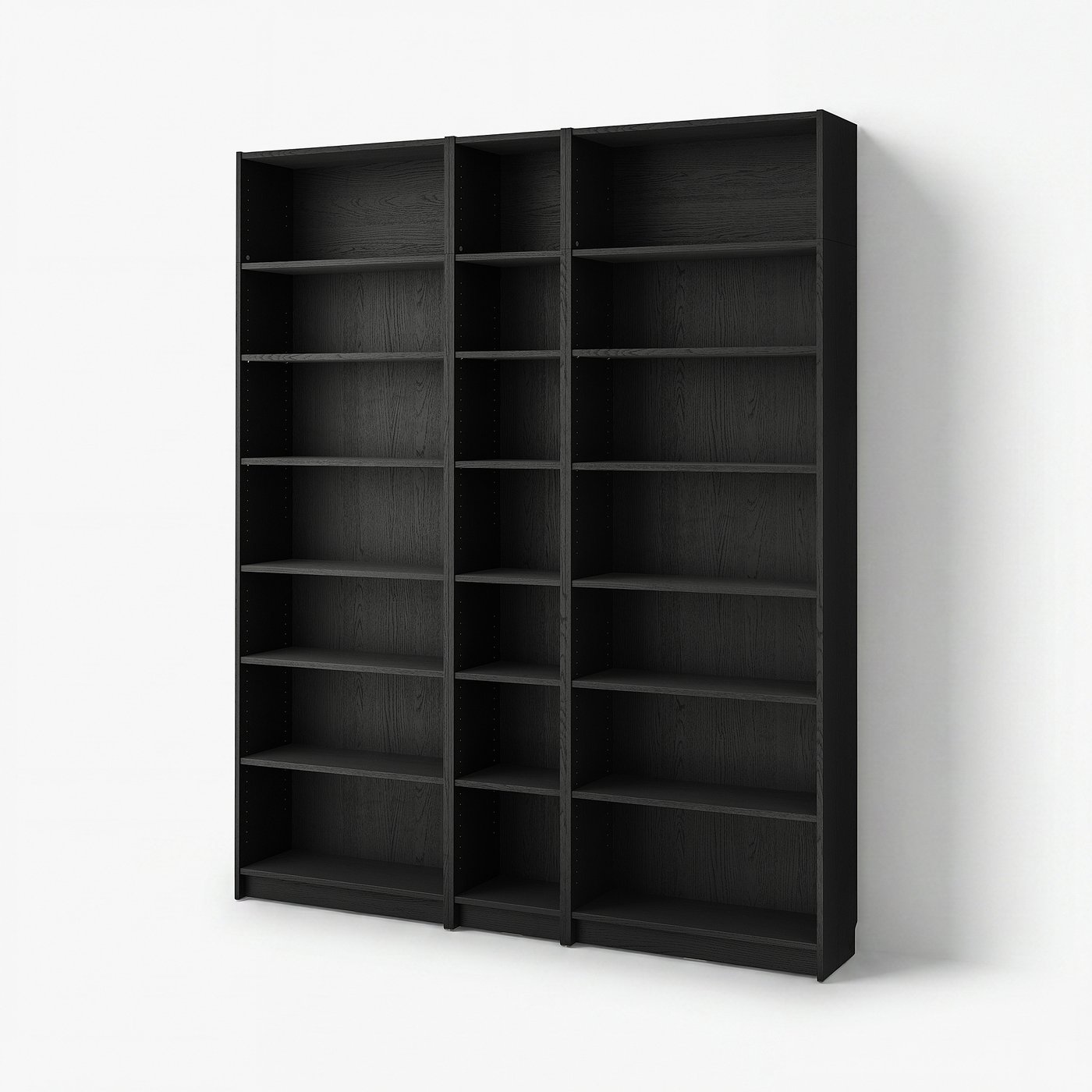 BILLY bookcase comb w extension units, black oak effect, 783