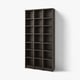 BILLY Bookcase comb w extension units, dark-brown oak effect, 47 1/4x11x93 1/4 "