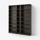 BILLY Bookcase comb w extension units, dark-brown oak effect, 78 3/4x11x93 1/4 "