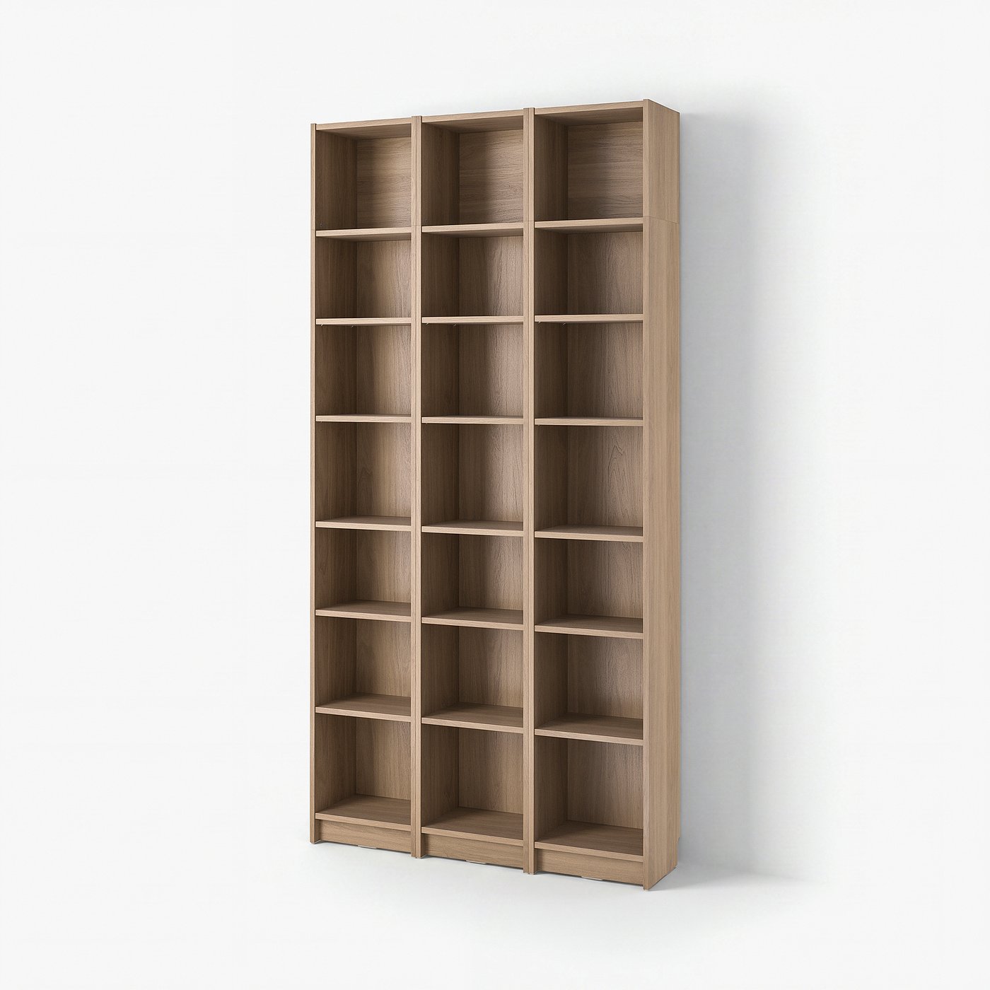 【Ikea】Billy Bookcase BILLY bookcase comb w extension units, oak effect, 471/4x11x931/4