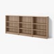 BILLY Bookcase combination, oak effect, 94 1/2x11x41 3/4 "