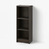 BILLY Bookcase, dark-brown oak effect, 15 3/4x11x41 3/4 "