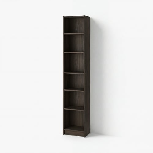 BILLY Bookcase - dark-brown oak effect 15 3/4x11x79 1/2 "