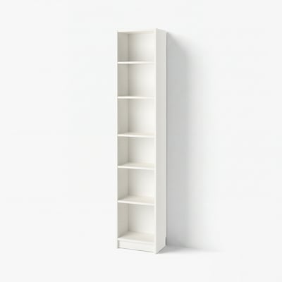 BILLY Bookcase, white, 15 3/4x11x79 1/2 "