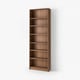 BILLY Bookcase with height extension unit, brown walnut effect, 31 1/2x11x93 1/4 "