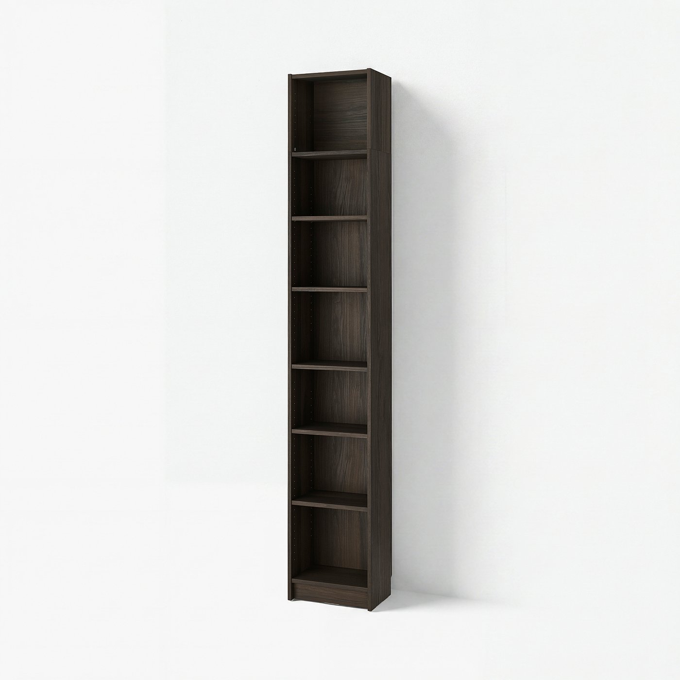 BILLY bookcase with height extension unit, dark-brown oak effect