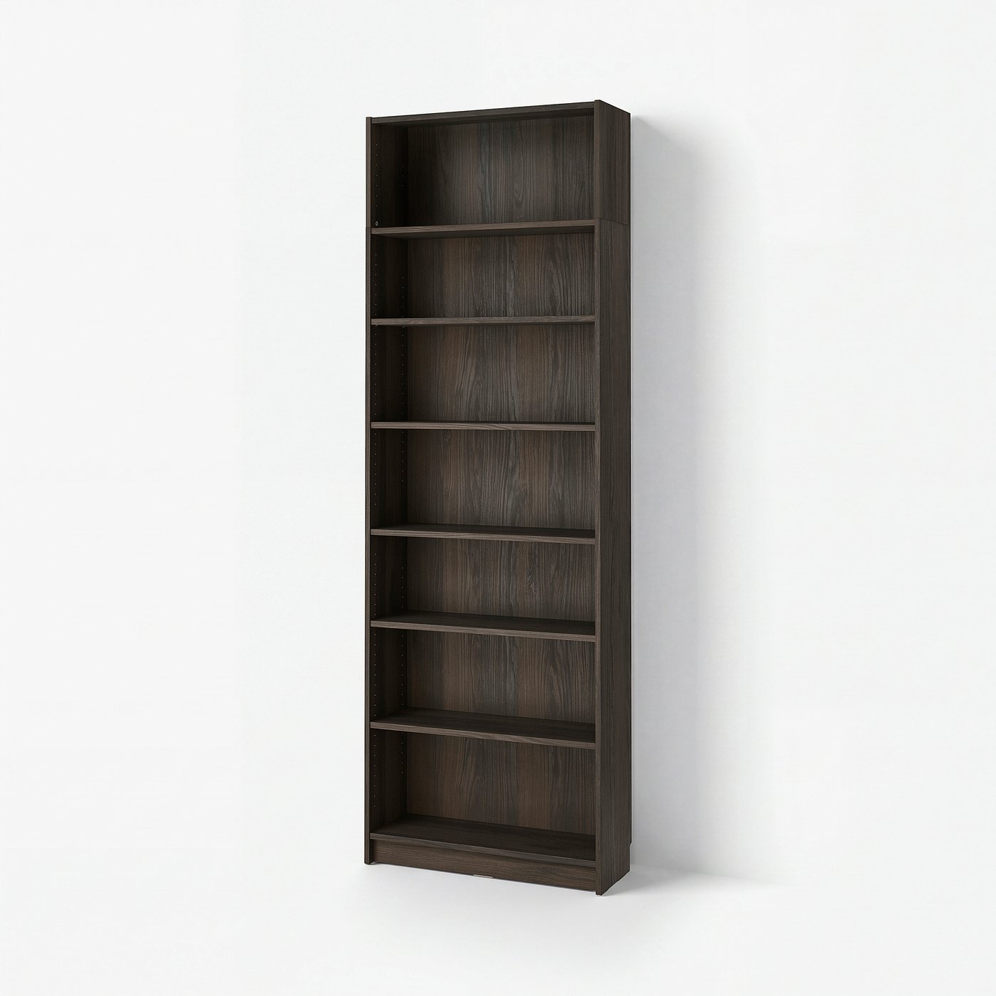 BILLY bookcase with height extension unit, dark-brown oak effect