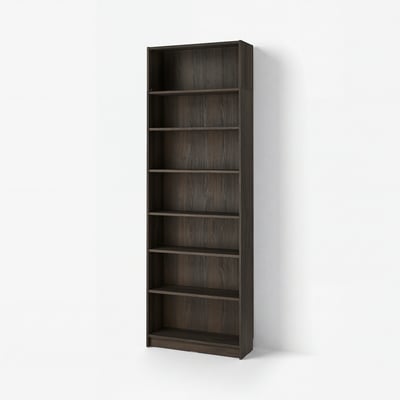 BILLY Bookcase with height extension unit, dark-brown oak effect, 31 1/2x11x93 1/4 "