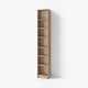 BILLY Bookcase with height extension unit, oak effect, 15 3/4x11x93 1/4 "
