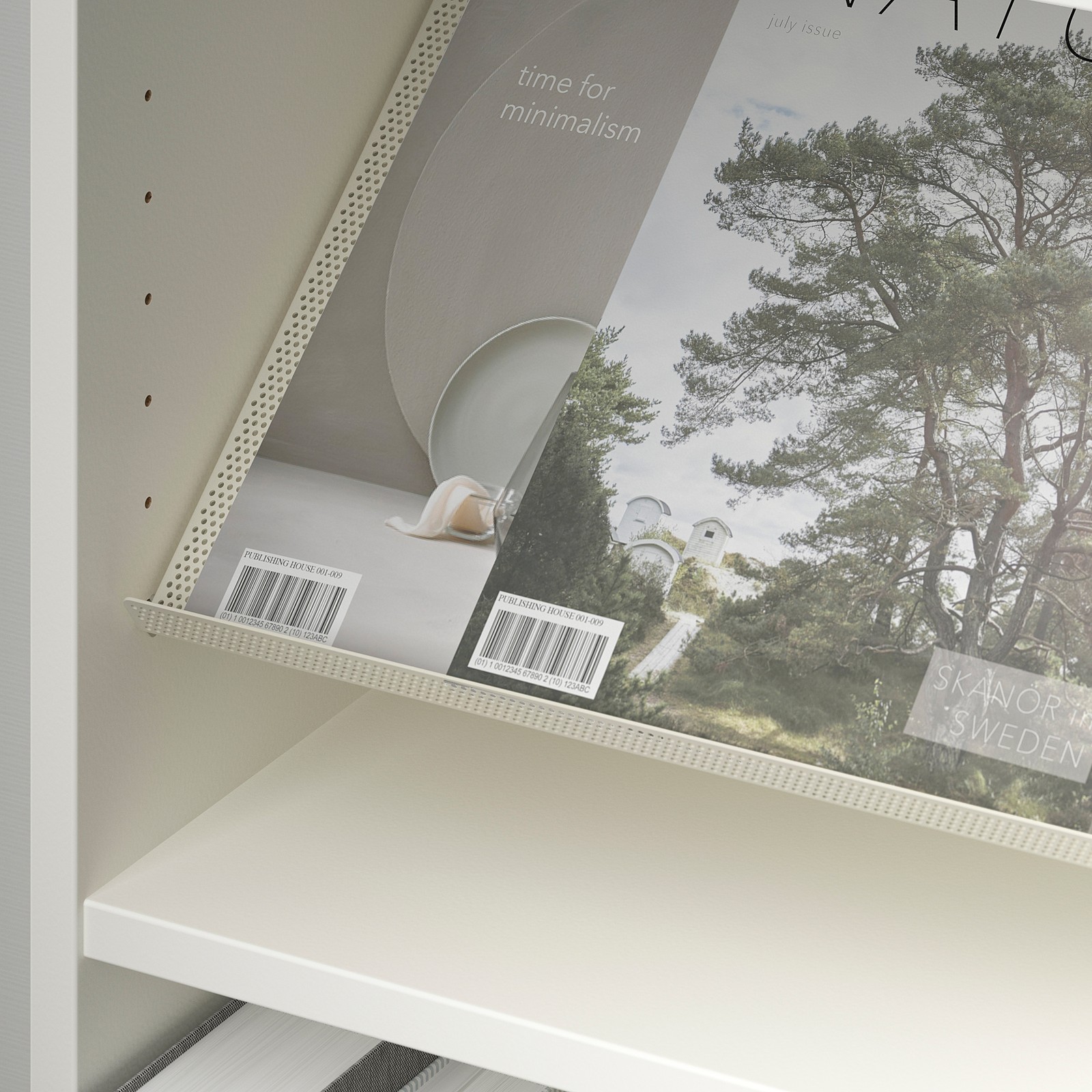 BILLY / BOTTNA Bookcase with display shelf, white, beige, 15 3/4x11x79