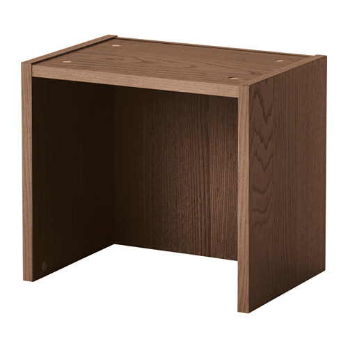 BILLY Height extension unit brown ash veneer IKEA