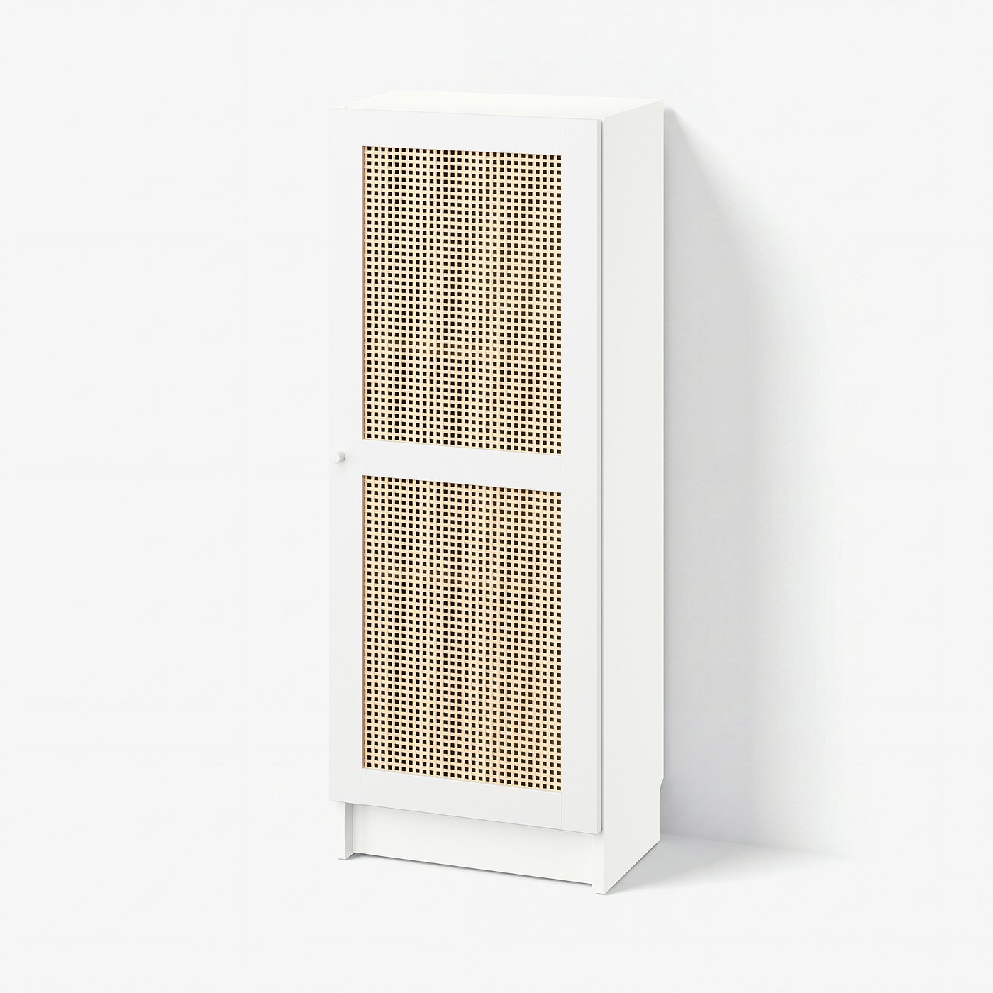BILLY / HÖGADAL bookcase with door, white, 153/4x113/4x413/4