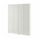 BILLY / HÖGBO Bookcase comb w glass doors, white, 63x79 1/2 "