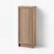 BILLY / OXBERG Bookcase with door, oak effect, 15 3/4x11 3/4x41 3/4 "