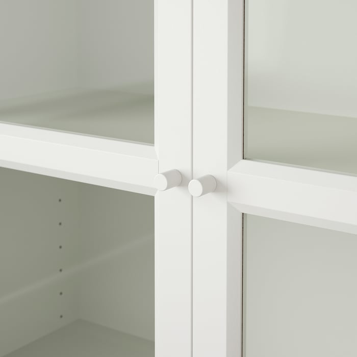 BILLY / OXBERG bookcase with glass doors, white, 471/4x113/4x791/2" IKEA