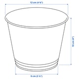 BINTJE Plant pot, galvanized, 4 ¼ "