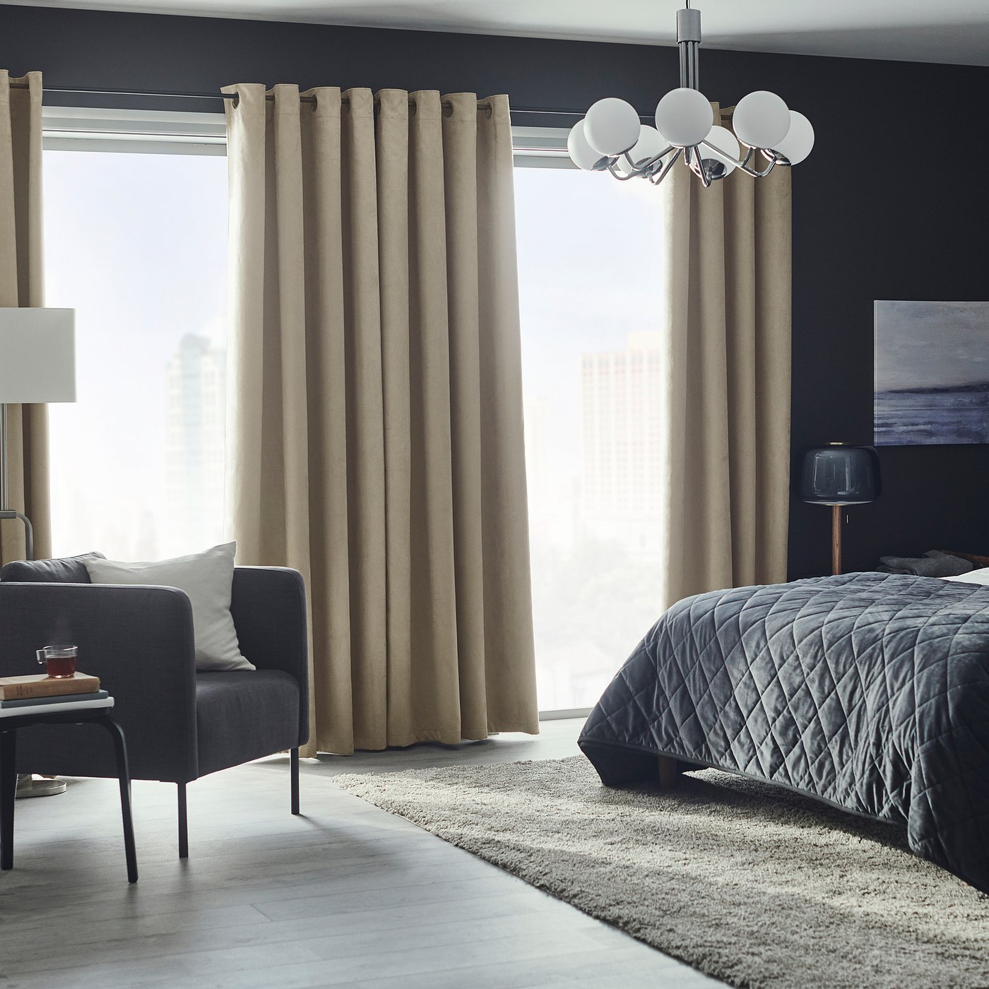 Black And Tan Living Room Curtains