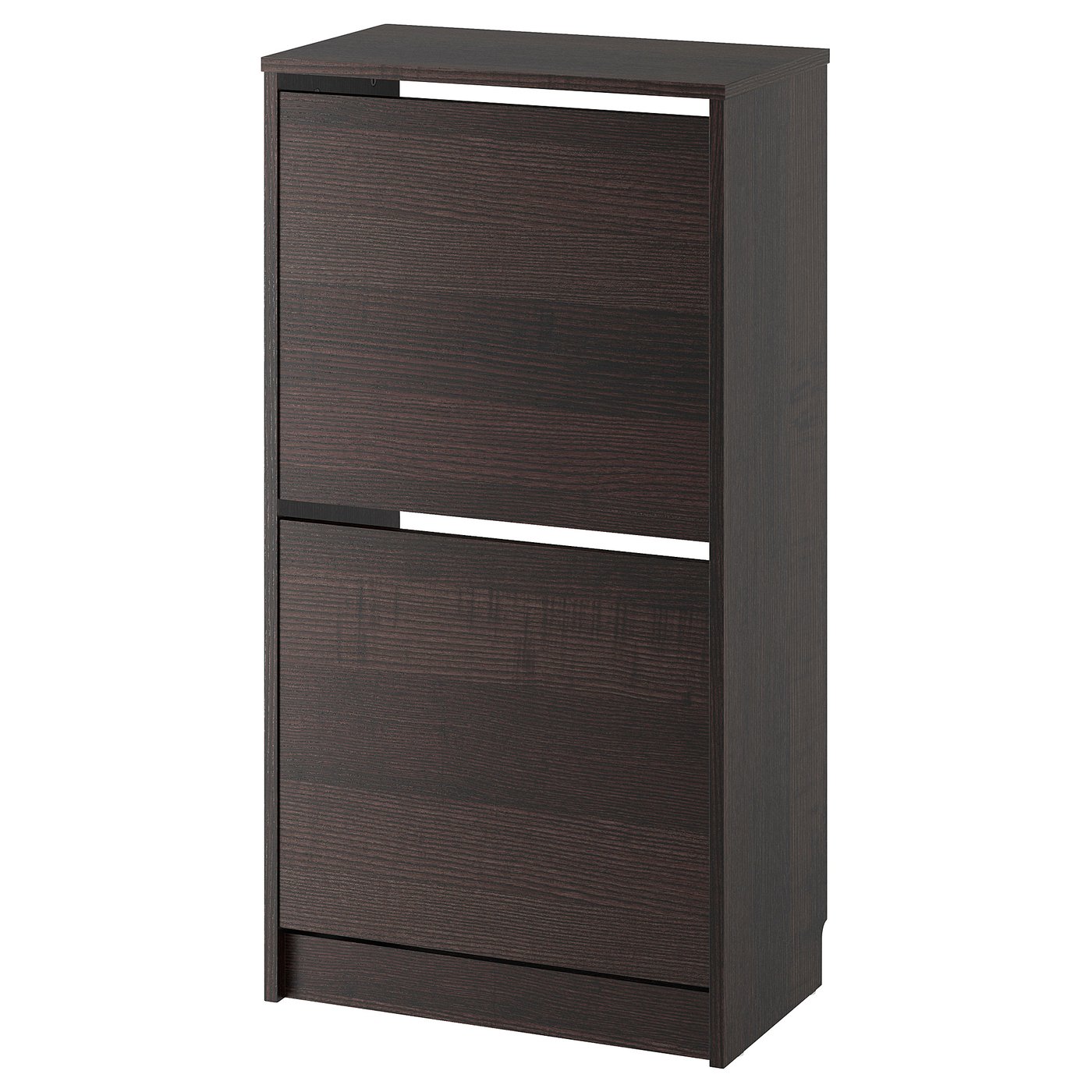 Bissa Shoe Cabinet With 2 Compartments Black Brown Ikea