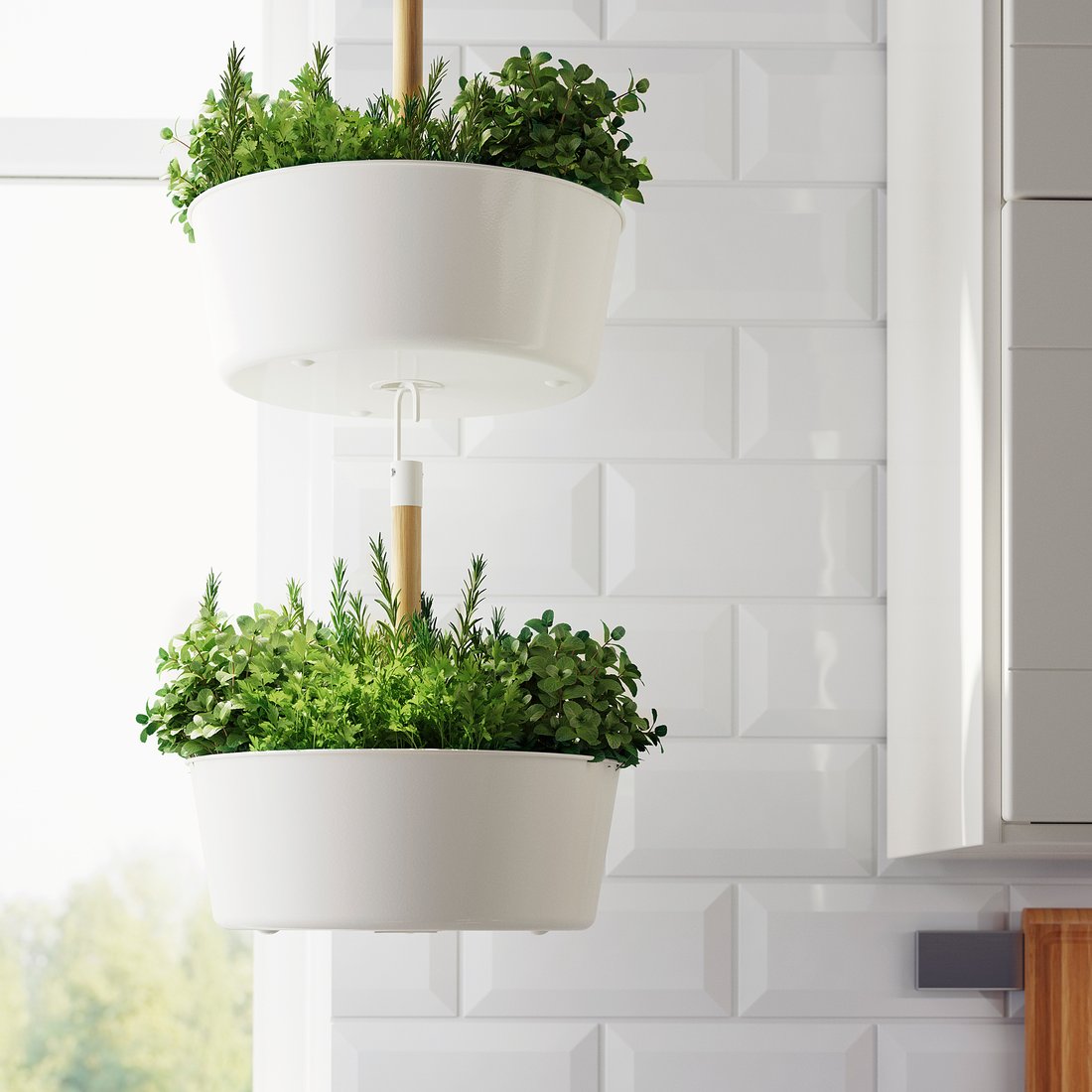 BITTERGURKA Hanging planter, white IKEA