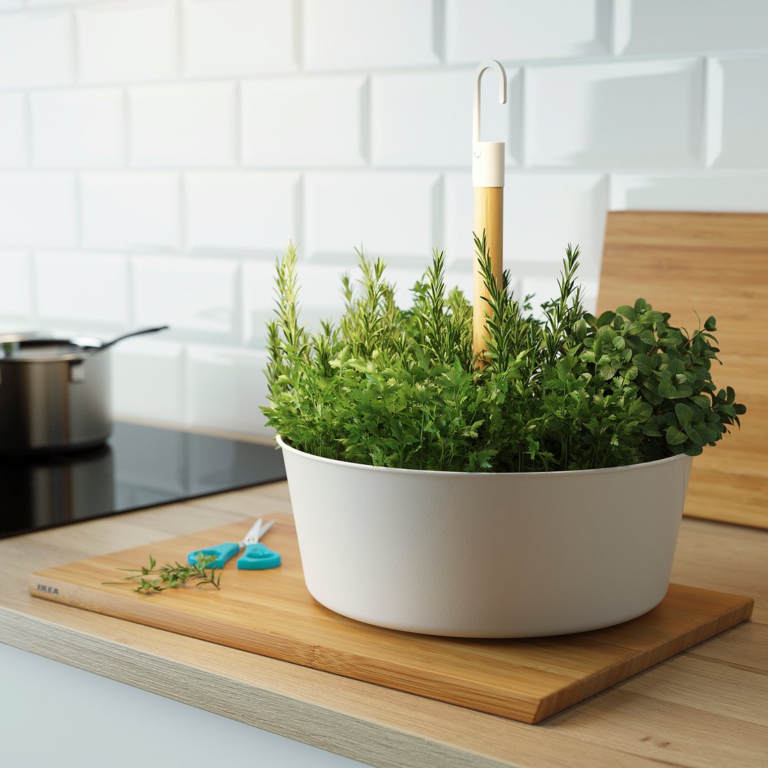 BITTERGURKA Hanging planter white IKEA