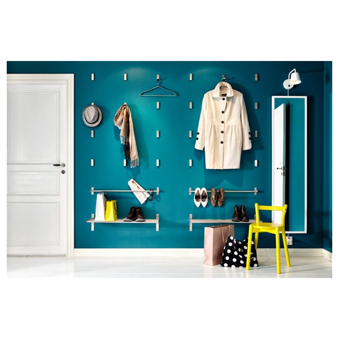 BJÄRNUM Folding hook, aluminum IKEA