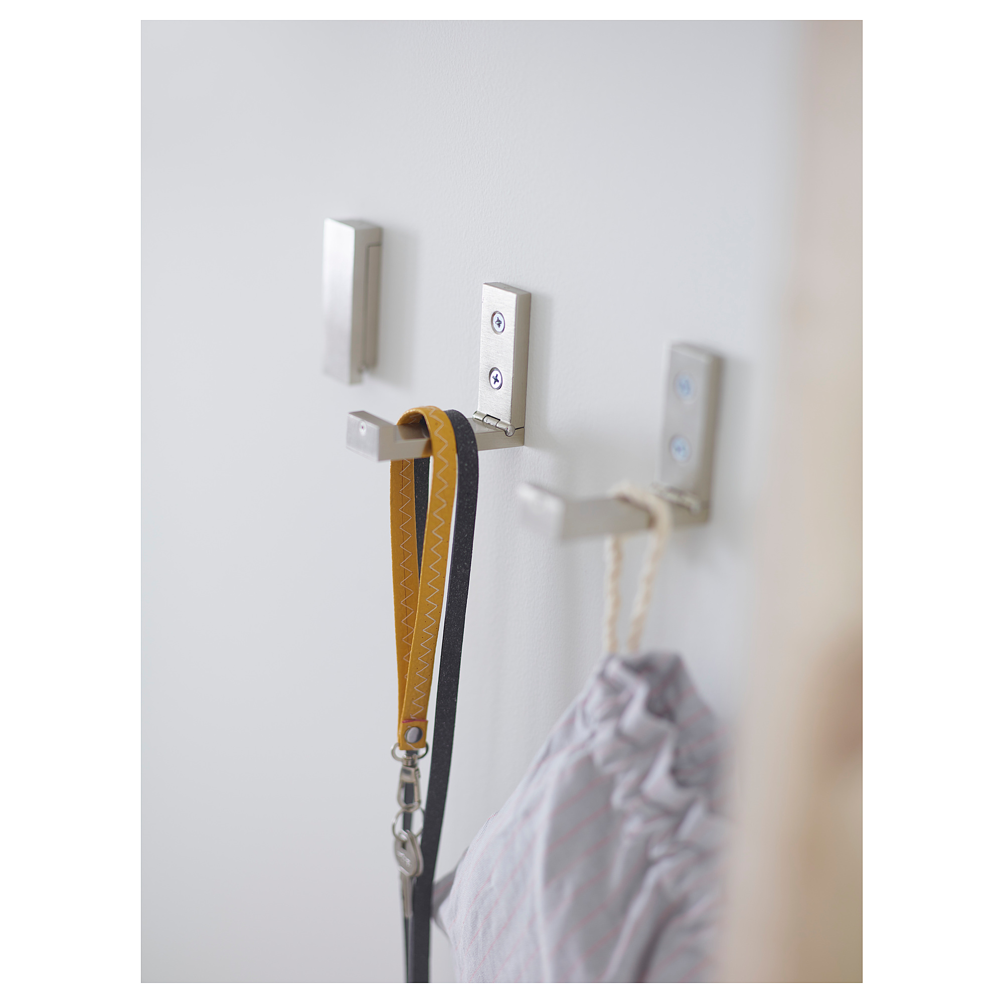 BJÄRNUM Folding hook, aluminum IKEA