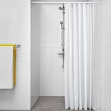 BJÄRSEN Shower curtain, white, 71x79 "