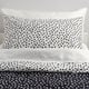 BJÖRKGRÅMAL Comforter set, black white/dotted, Twin/Twin X-long