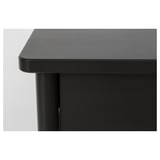 BJÖRKSNÄS Nightstand, black, 18 7/8x15 "