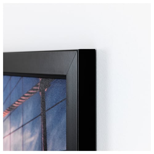 BJÖRKSTA Picture and frame, jungle journey/black, 55x39 ¼" IKEA