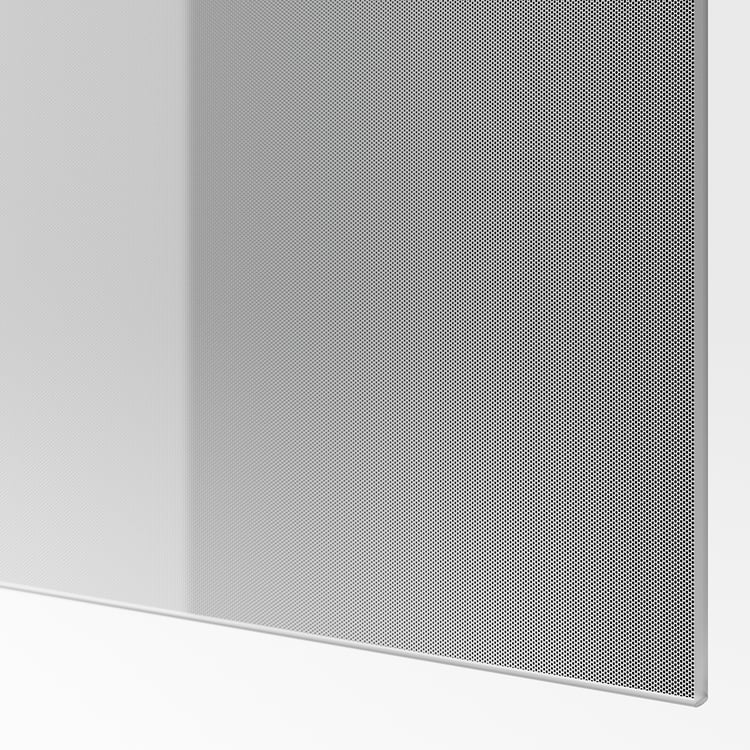 BJÖRNÖYA 4 panels for sliding door frame, gray tinted effect, 291/2x791