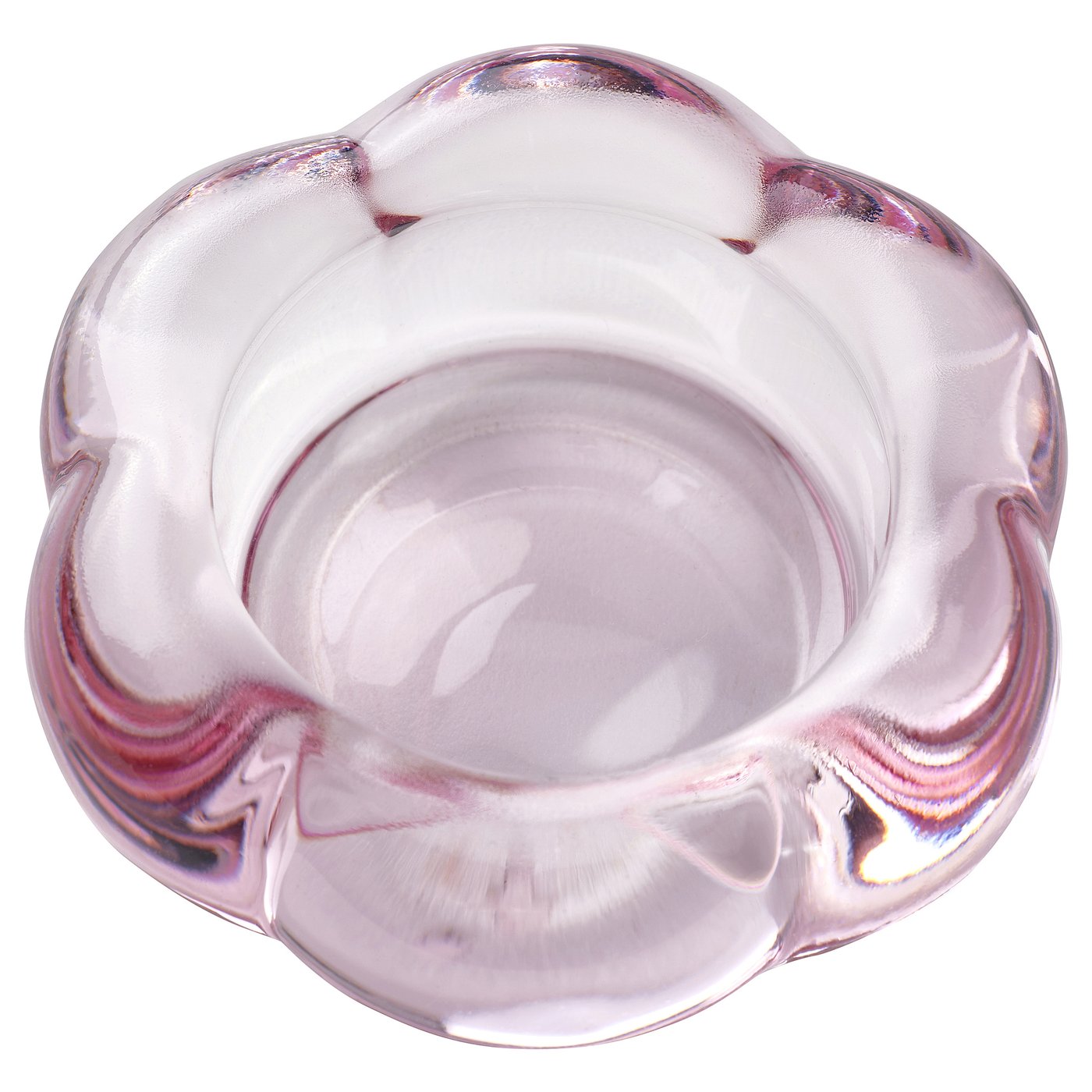 BLADFÅGEL tealight holder, pink, 1 ¼