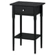 BLÄSTÅSEN Nightstand, black, 19 5/8x14 5/8x29 7/8 "