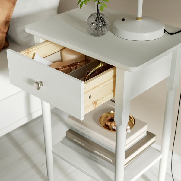 BLÄSTÅSEN Nightstand, white, 19 5/8x14 5/8x29 7/8 "