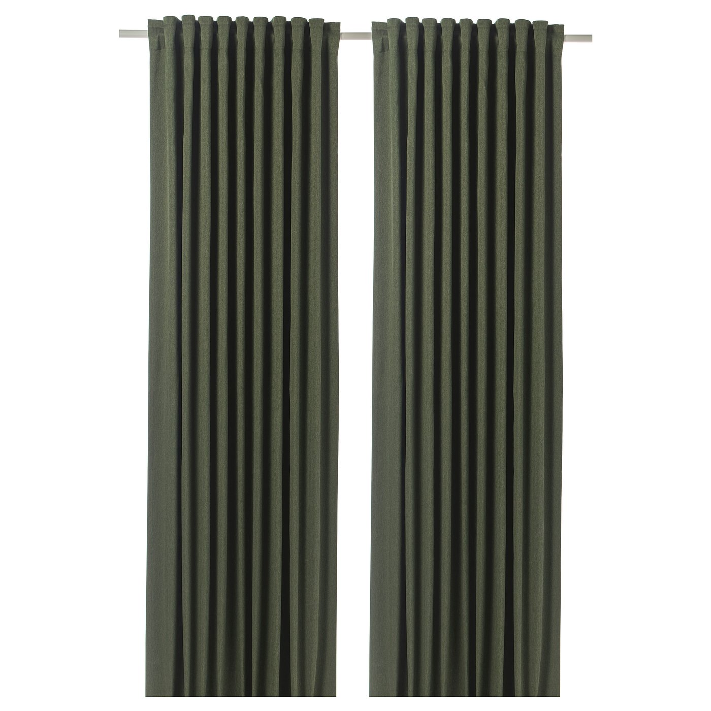 BLÅHUVA Blackout curtains, 1 pair, green, 57x98" IKEA