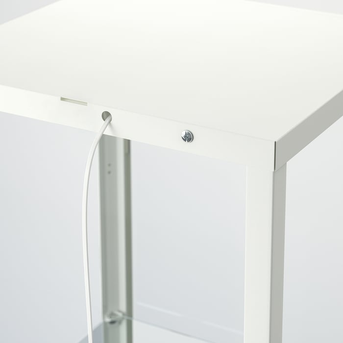 BLÅLIDEN glass-door cabinet, white, 133/4x125/8x591/2