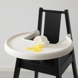 BLÅMES High chair with tray, black