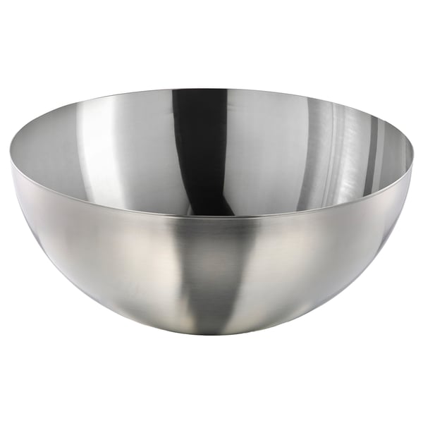 BLANDA BLANK Serving bowl, stainless steel, Height: 6 Diameter: 14 - IKEA