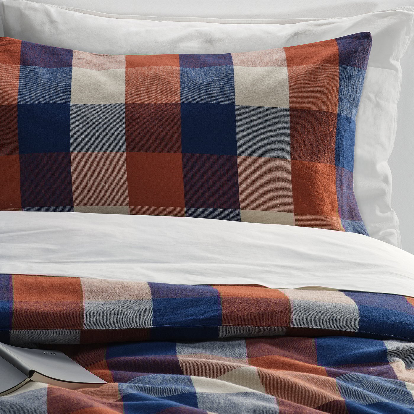 BLÅSENAP comforter set, multicolor/check, King - IKEA