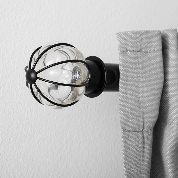 BLÅST finials, 1 pair, black IKEA