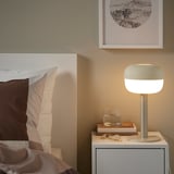 BLÅSVERK Table lamp, beige, 14 "